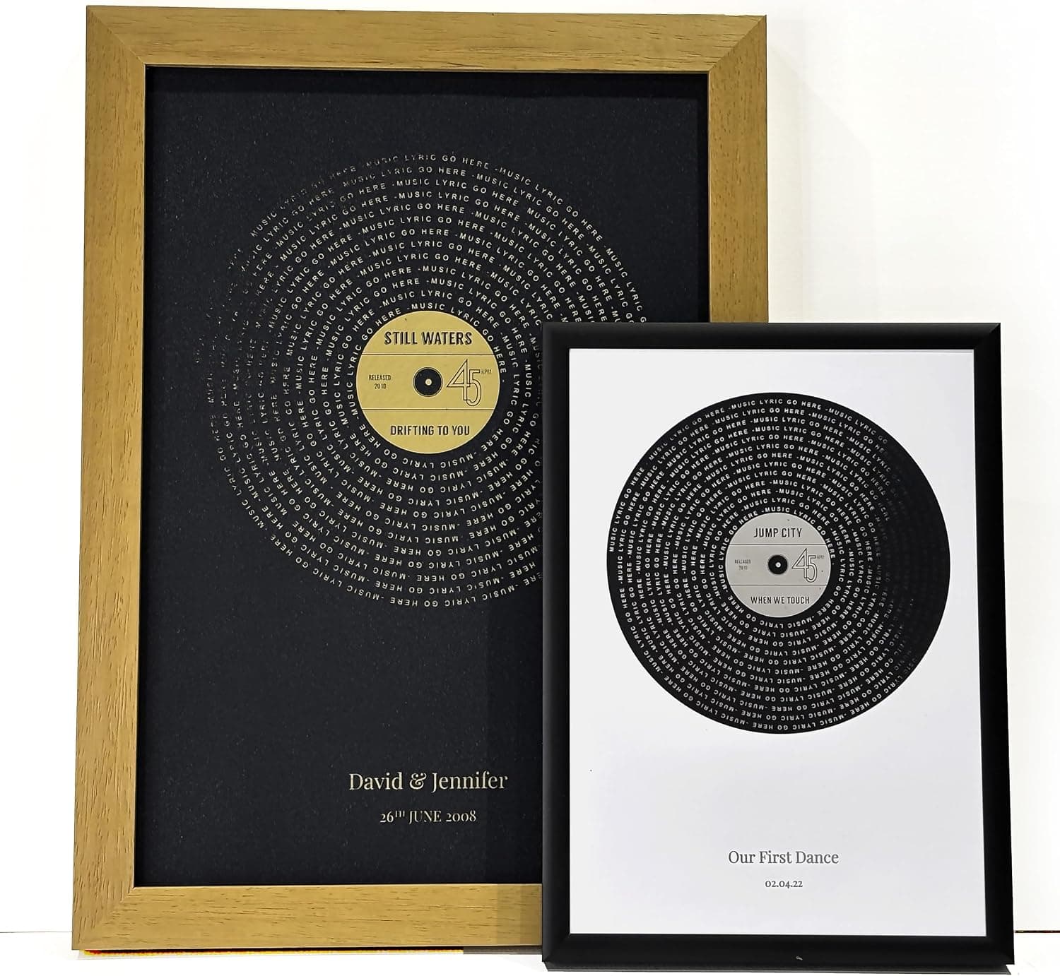 Made by Mika Ltd Personalised custom vinyl record print